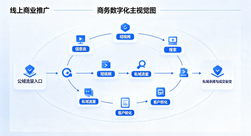 松山区线上商业推广怎么做？全域流量闭环搭建与低成本转化实战指南